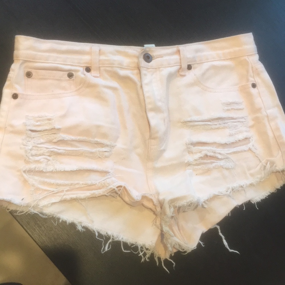 Baby pink shorts